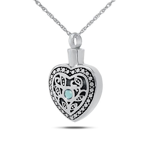 April w/ Clear Zirconia Sterling Silver Keepsake
